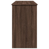 Dressing Table with Mirror Brown Oak 100x45x76 cm 840701