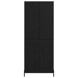 Highboard Black Oak 69.5 x 34 x 180 cm Engineered Wood 3416204