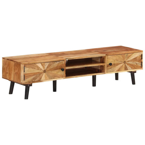 TV Cabinet 145x35x35 cm Solid Acacia Wood 338421