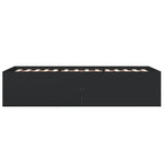 Bed Frame without Mattress Black 100x200 cm 3280959