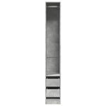 Wardrobe Concrete Grey 30x50x200 cm Engineered Wood 3307741