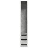 Wardrobe Concrete Grey 30x50x200 cm Engineered Wood 3307741