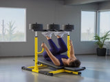 Vertical Leg Press Machine with Adjustable Leg, Back and Head Positions, 1" Standard Plate T3398P425069