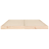 Bed Frame without Mattress 140x190 cm Solid Wood Pine 823464