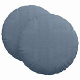 Seat Cushions 2 pcs Blue 80 cm Corduroy Fabric 42014263