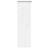 Wardrobe "BODO" White 146x53,5x173 cm Solid Wood Pine 355062