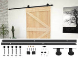 Sliding Door 80 x 210 cm Solid Pine Wood Natural and Black 3444853