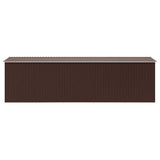 Garden Shed 257x580x181 cm Metal Brown 143355