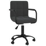 ZNTS Swivel Office Chair Black Velvet 334707