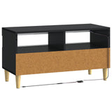 LED TV Cabinet Black Engineered Wood 896776