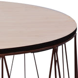 Coffee Table 2 pcs Copper 287661