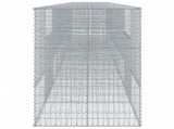 Gabion Basket with Cover 900x100x150 cm Galvanised Iron 3295221