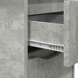 Bedside Table Concrete Grey 30.5 x 30 x 43 cm Engineered Wood 888803