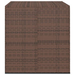 Garden Cushion Box PE Rattan 100x97.5x104 cm Brown 317227