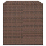Garden Cushion Box PE Rattan 100x97.5x104 cm Brown 317227