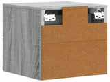 Wall-Mounted Bedside Cabinet Grey Sonoma 34.5 x 33 x 40 cm 899157