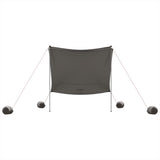 Beach Canopy with Sand Anchors Grey 214x236 cm 4008643