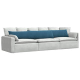 Sofa Pillows 2 pcs Blue 200 x 40 cm Corduroy Fabric 42013884