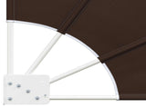 Balcony Privacy Screen 160 x 160 cm Polyester Brown 42037165