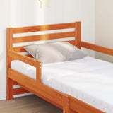 Bed Frame with Mattress Brown 80 x 200 cm Solid Pine Wood 3385948