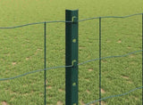 Welded Wire Fence 25 x 1.2 m PVC-Coated Steel Green 3336028