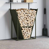 Firewood Rack Olive Green 69.5x35x81 cm Cold-rolled steel 864180