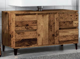 Sink Cabinet Old Wood 80x33x60 cm Engineered Wood 857129