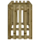 Garden Raised Bed with Fence Design 200x50x70 cm Impregnated Wood Pine 832516