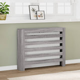 ZNTS Radiator Cover Grey Sonoma 104x20x82 cm Engineered Wood 852695