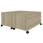 Coffee Table Sonoma Oak 75x75x38 cm Engineered Wood 806870