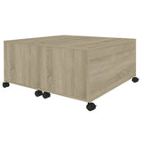 Coffee Table Sonoma Oak 75x75x38 cm Engineered Wood 806870