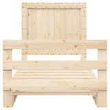 Bed Frame without Mattress with Headboard 100x200 cm Solid Wood 3281539