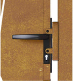 Garden Gate 100x175 cm Corten Steel Grass Design 153176