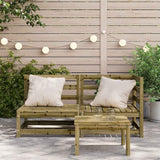 Garden Sofa 2-Seater Impregnated Wood Pine 837948