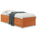 Day Bed without Mattress Wax Brown 80x200 cm Solid Wood Pine 844477
