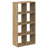 Room Divider Bookcase Artisan Oak 69.5x29x137.5 cm Engineered Wood 858029