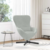 Egg Chair Light Grey 63 x 73 x 90 cm Velvet 42002756