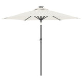 Garden Parasol with Steel Pole White 225x225x212 cm 4005058