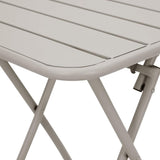 Bistro Table Beige 55 x 55 x 72.5 cm Powder-coated Steel 42002947