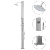 ZNTS Outdoor Shower Stainless Steel Straight 48198