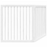 Dog Gate Foldable 2 Panels White 160 cm Poplar Wood 352250