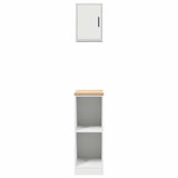 Garage Cabinets 2 pcs White Engineered Wood 3328260