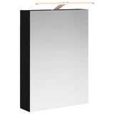 Bathroom Mirror Cabinet Black Oak 50 x 14.5 x 70 cm 889048