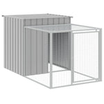 Chicken Cage with Run Light Grey 110x813x110 cm Galvanised Steel 3189096