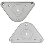 ZNTS 4 Height Adjustable Table Legs Brushed Nickel 1100 mm 242147