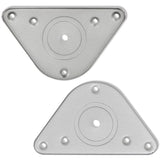 ZNTS 4 Height Adjustable Table Legs Brushed Nickel 1100 mm 242147