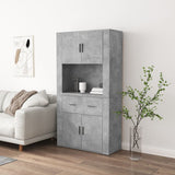 Highboard Concrete Grey Engineered Wood 3185371