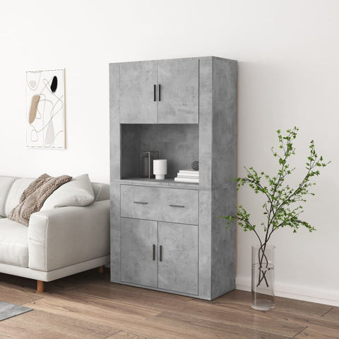 Highboard Concrete Grey Engineered Wood 3185371