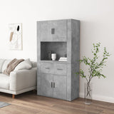 Highboard Concrete Grey Engineered Wood 3185371