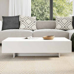 ZNTS Coffee Table High Gloss White 244021